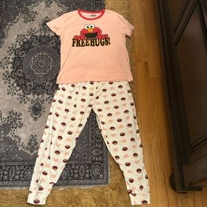 LARGE SESAME STREET PJS WOMENS